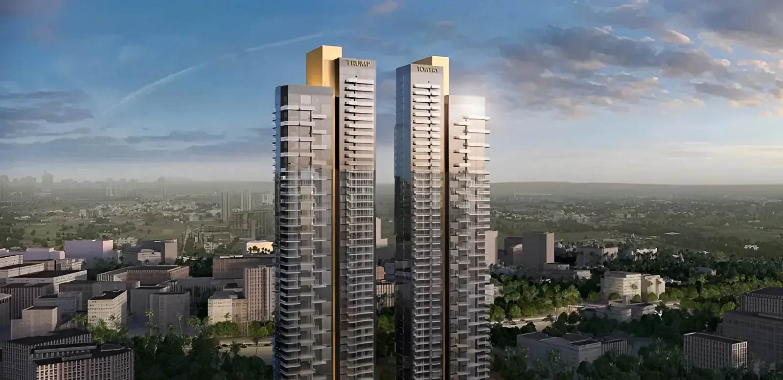 M3M Trump Tower in Sector 65, Golf Course Extension Road, Gurgaon — artist's impression