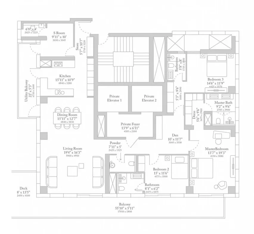 M3M Trump Tower floor plan 1