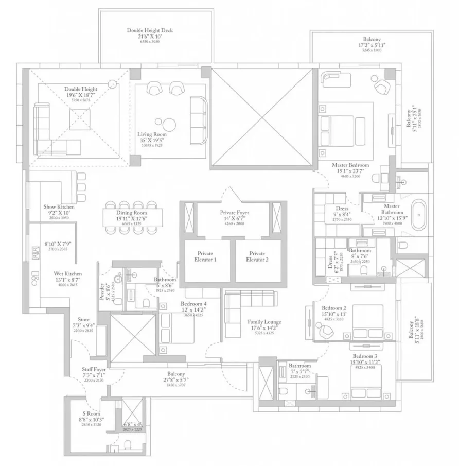 M3M Trump Tower floor plan 3