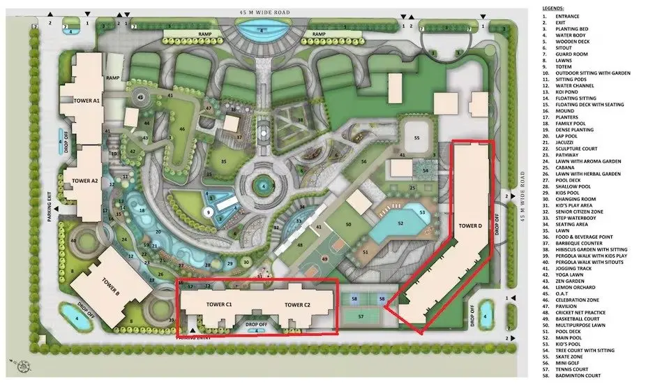 M3M Trump Towers Noida floor plan 2