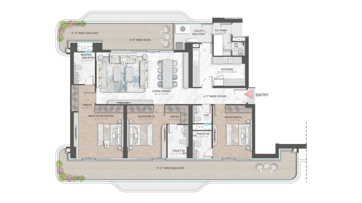 Smartworld Residences by Elie Saab floor plan 2