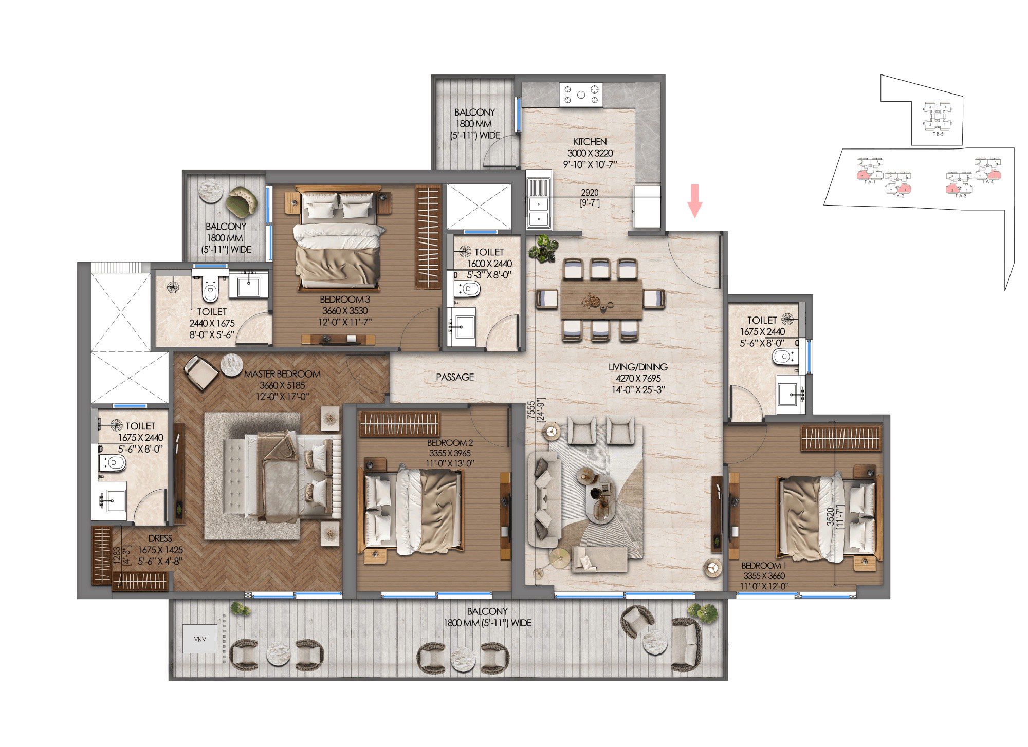 Tonino Lamborghini Residences floor plan 2