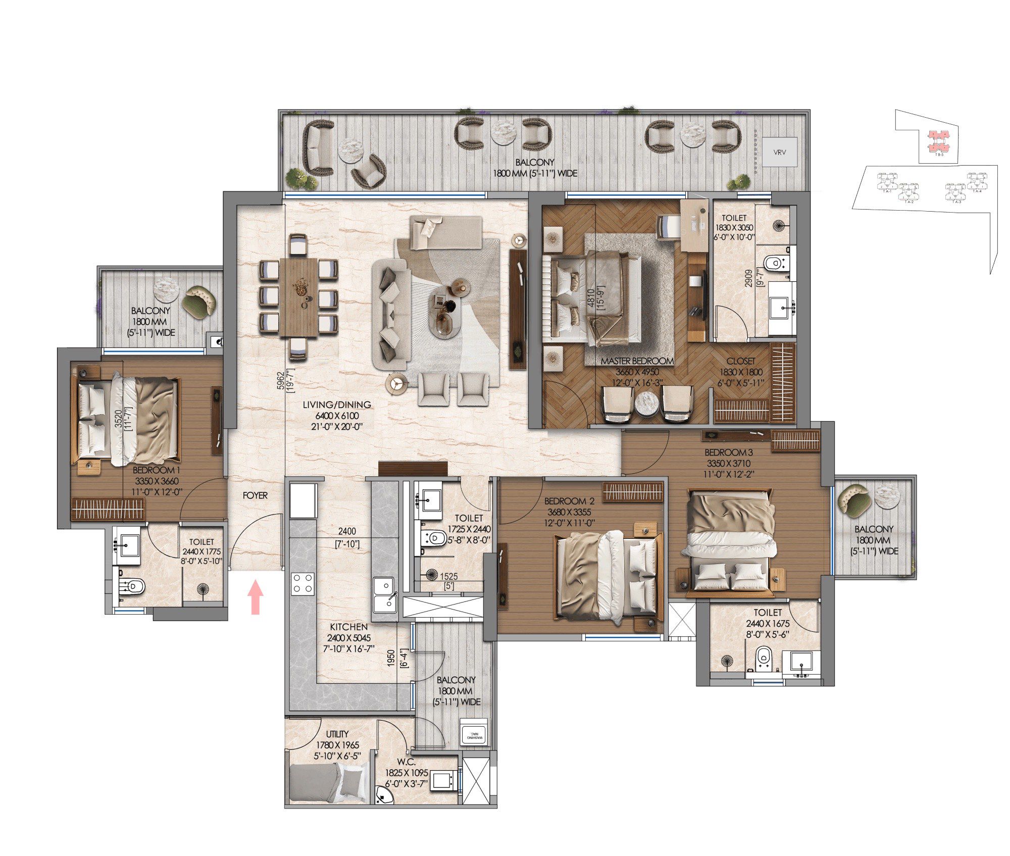 Tonino Lamborghini Residences floor plan 4