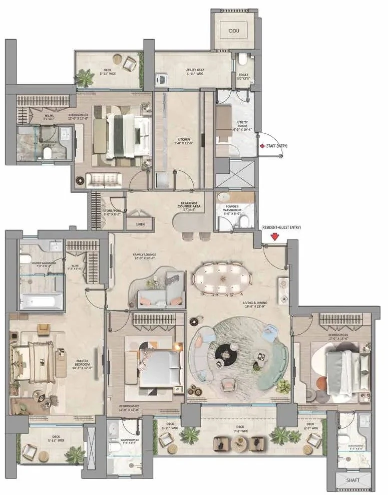 Westin Residences Gurugram floor plan 4